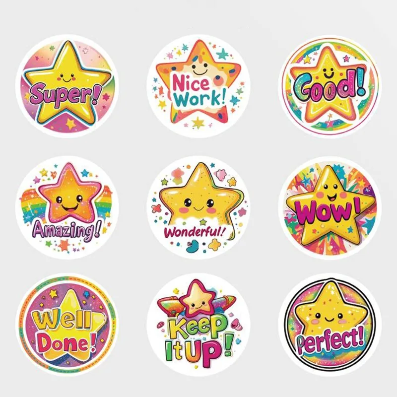 Star Motivation Stickers, Encouragement Stickers for Kids,Teacher Reward Stickers Roll Potty Training for School Classroom Home. view 3