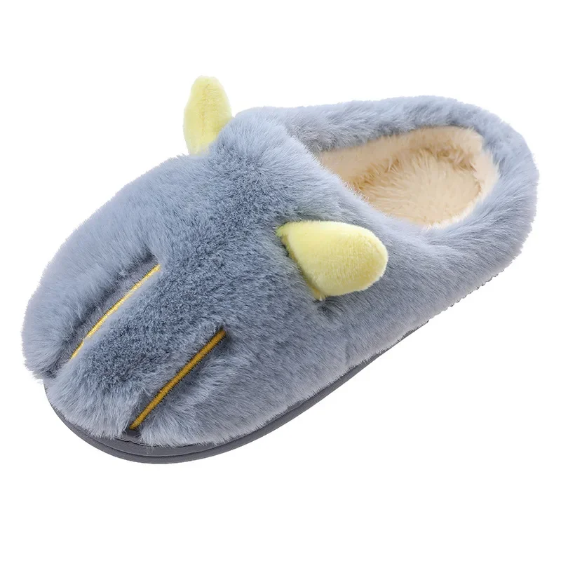 Children Cotton Slipper Plush Home Boy Indoor Anti-slippery Cute Cartoon Kid Shoe for Girl Kid Slipper Winer Shoe Pantufla Mujer