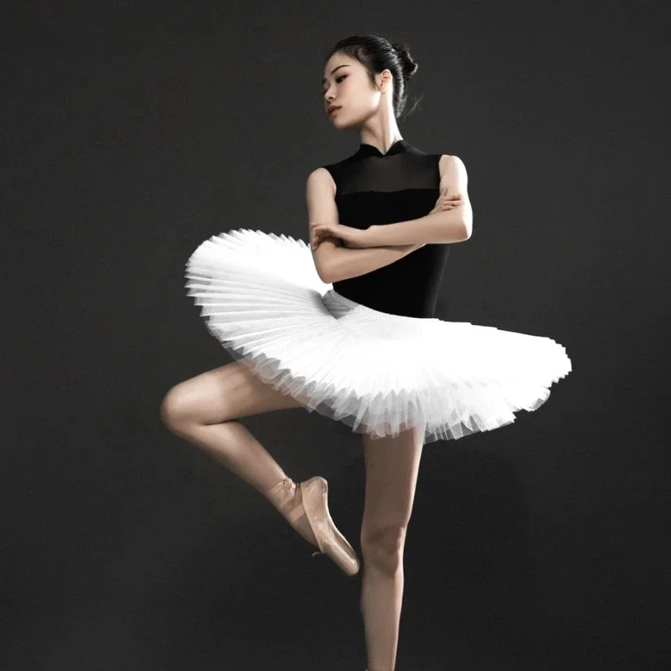 

Professional Platter Tutu Black White Red Ballet Dance Costume For Women Tutu Ballet Adult Ballet Dance Skirt With Underwear