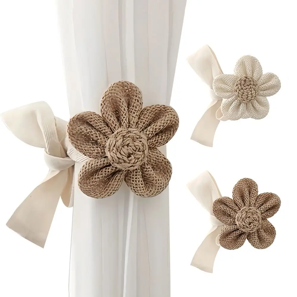 Fashion Hanging Curtain Tieback Flower Shape Cartoon Curtain Rope Holders Hanging Curtain Holders Tie Home Decor