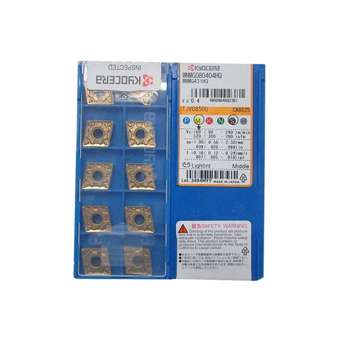 

Original WNMG 06T304HQ 06T308HQ 060404HQ 060408HQ 080404HQ 080408HQ 080412HQ TN60 CA5525 CA6525 CA5515 Turning Insert