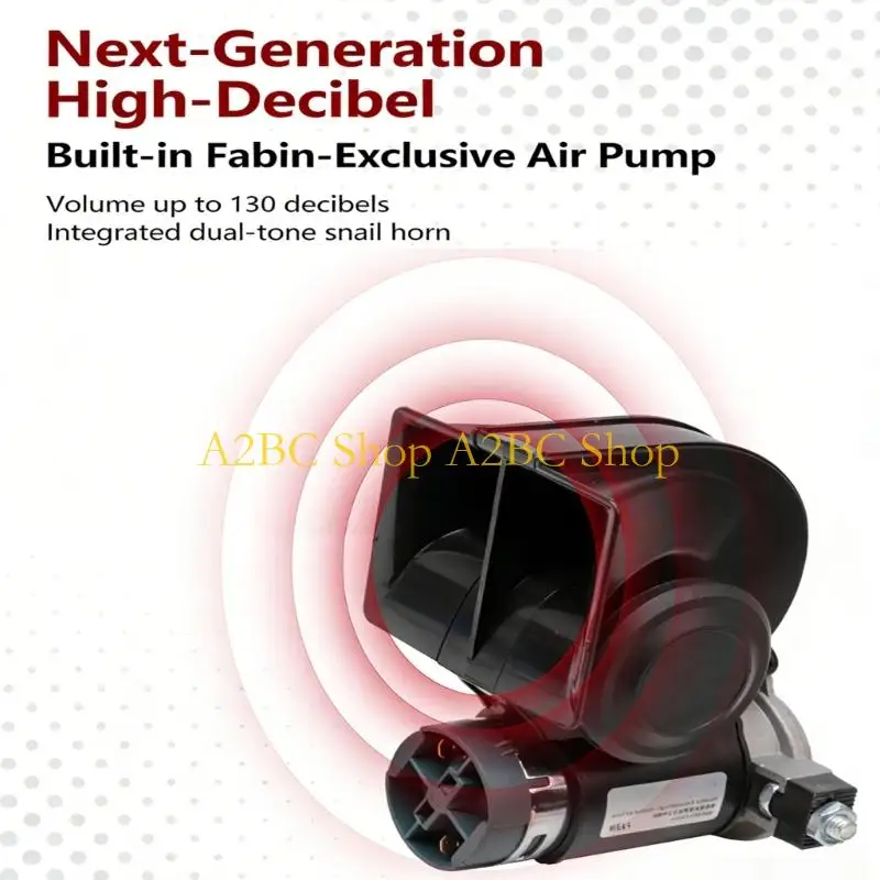 A2BC 24V High Sound Pressure Air Horn with Button for Maximumly Vehicle Safety Alert