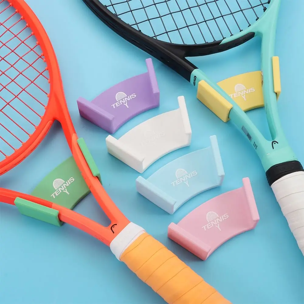 Wandmontierter Tennisschlägerhalter Selbstklebender Kunststoff-Badmintonschlägerhalter Ohne Bohren Langlebig – Detail 4