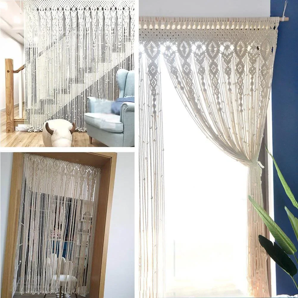 

Door Curtain 90*180cm 90/100*200cm For Home Decor Multifunctional Curtain Woven Photo Backdrop Celebration Decor Charming Touch