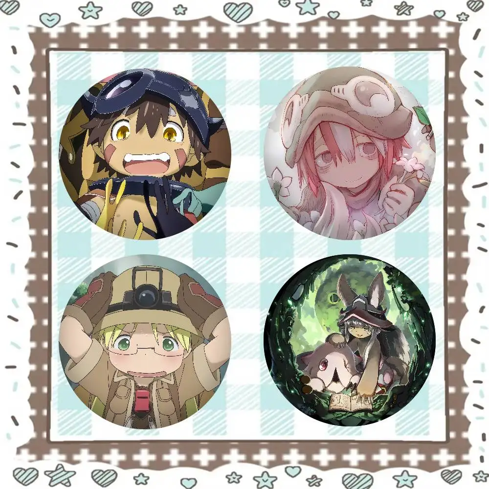 Anime Made In Abyss Cute Badges Tinplate Soft Button Pin Brooch Metal Badge Custom Jewelry Accessories Hat Bag Lapel