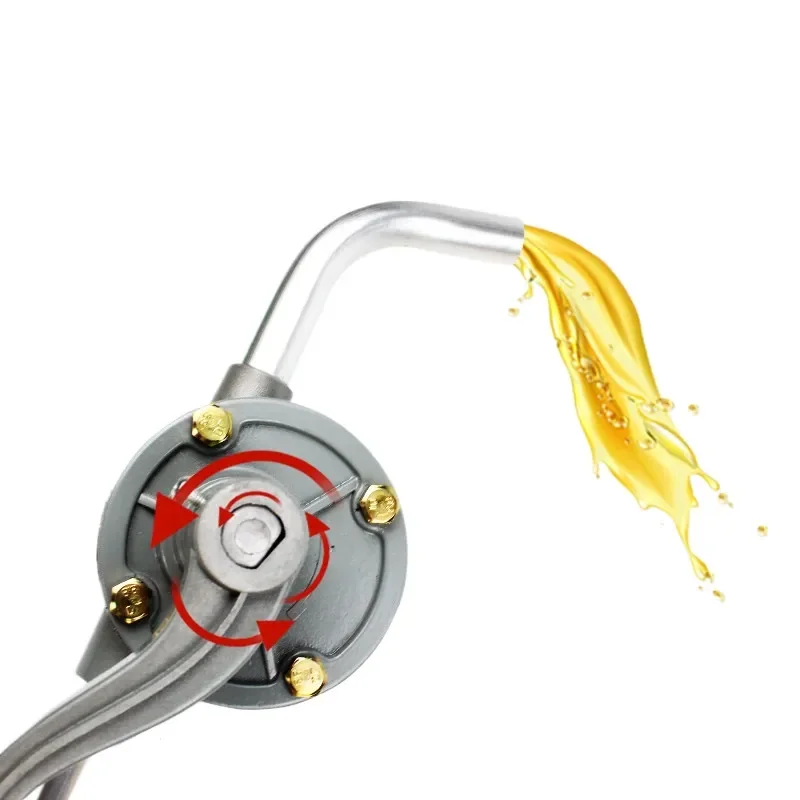 19 Type Manual Hand Oil Pump Aluminum Alloy Hydraulic Diesel Fuel Transfer Pump For Drum Barrel Industrial Workshop Use