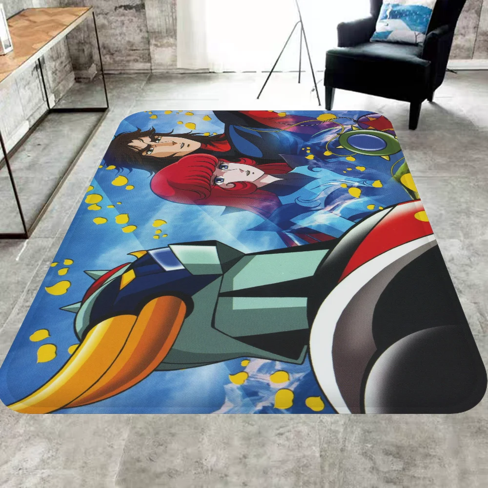 Goldorak Grendizer Hallway Carpet Washable Non-Slip Living Room Sofa Chairs Area Mat Kitchen Doormat Area Rug