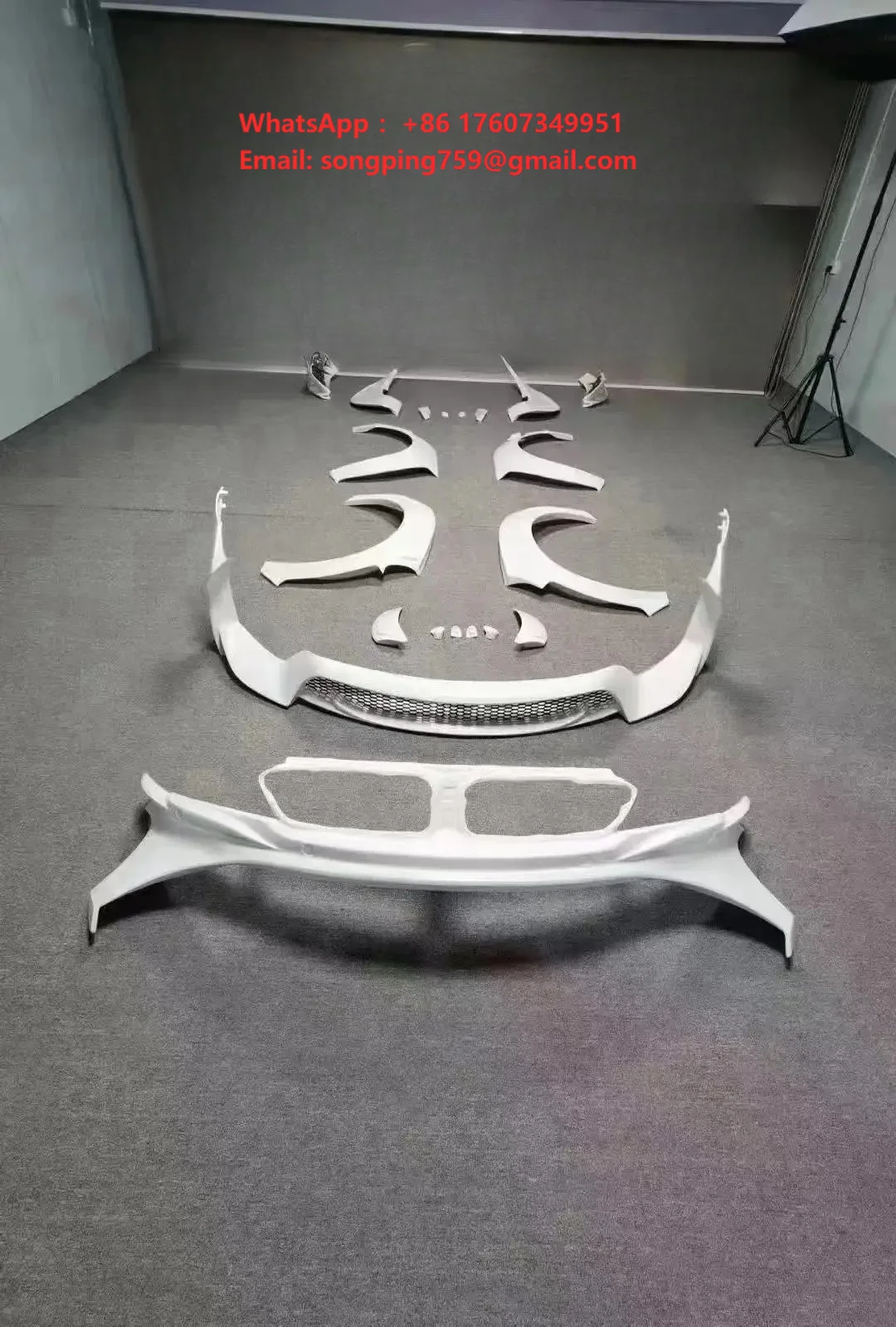 PP Material Auto Parts for BMW I8 Upgrade ENERGY Body Kit Front Bumper Wheel Eyebrow Spoiler Easy to Install Car Bumper