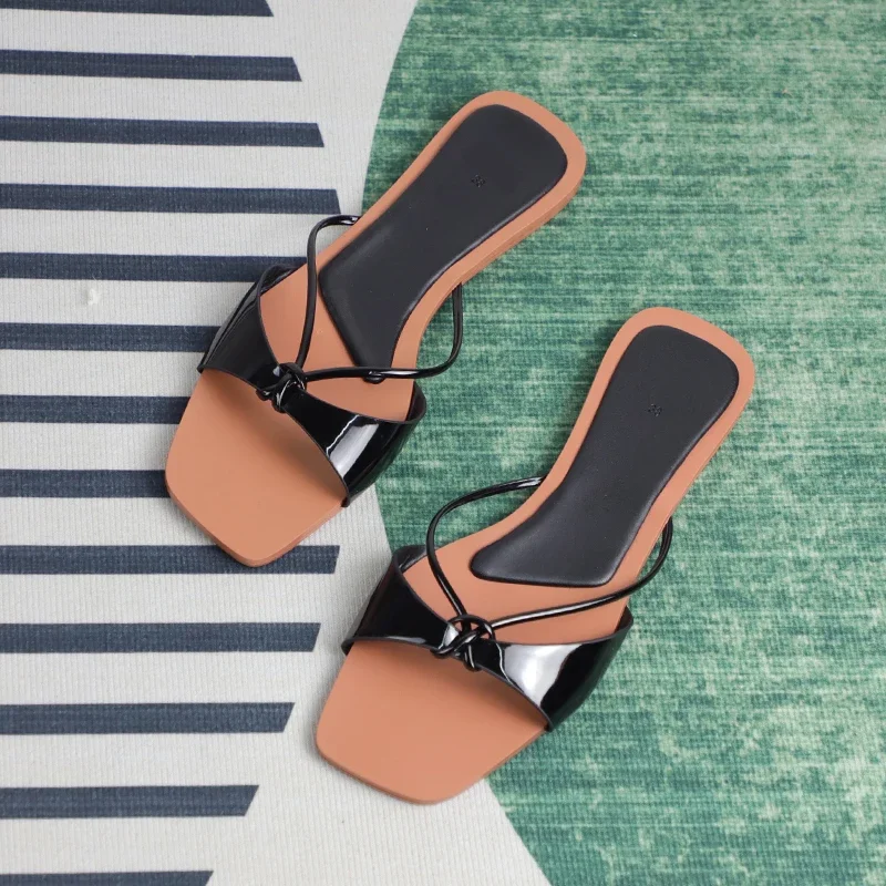 Z Sandals Women Outside Beach Shoes Summer Fashion Designer Flat with Ladies Slides Comfortable Shallow Female Slippers