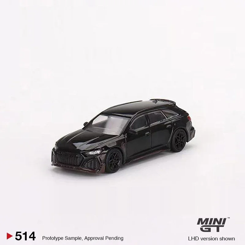 

MINIGT 1:64 Model Car RS6 Signature Edition Alloy Vehicle #514 LHD Black