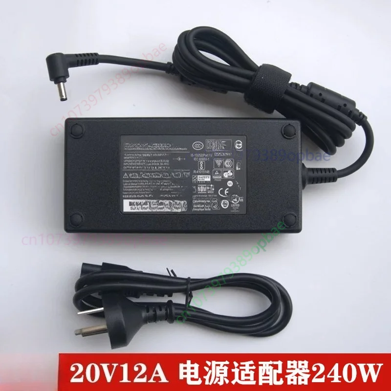 Brand New For Chicony 240W AC Adapter 20V 12A For Mechrevo G16 GX9 Laptop Charger （a set power supply ）
