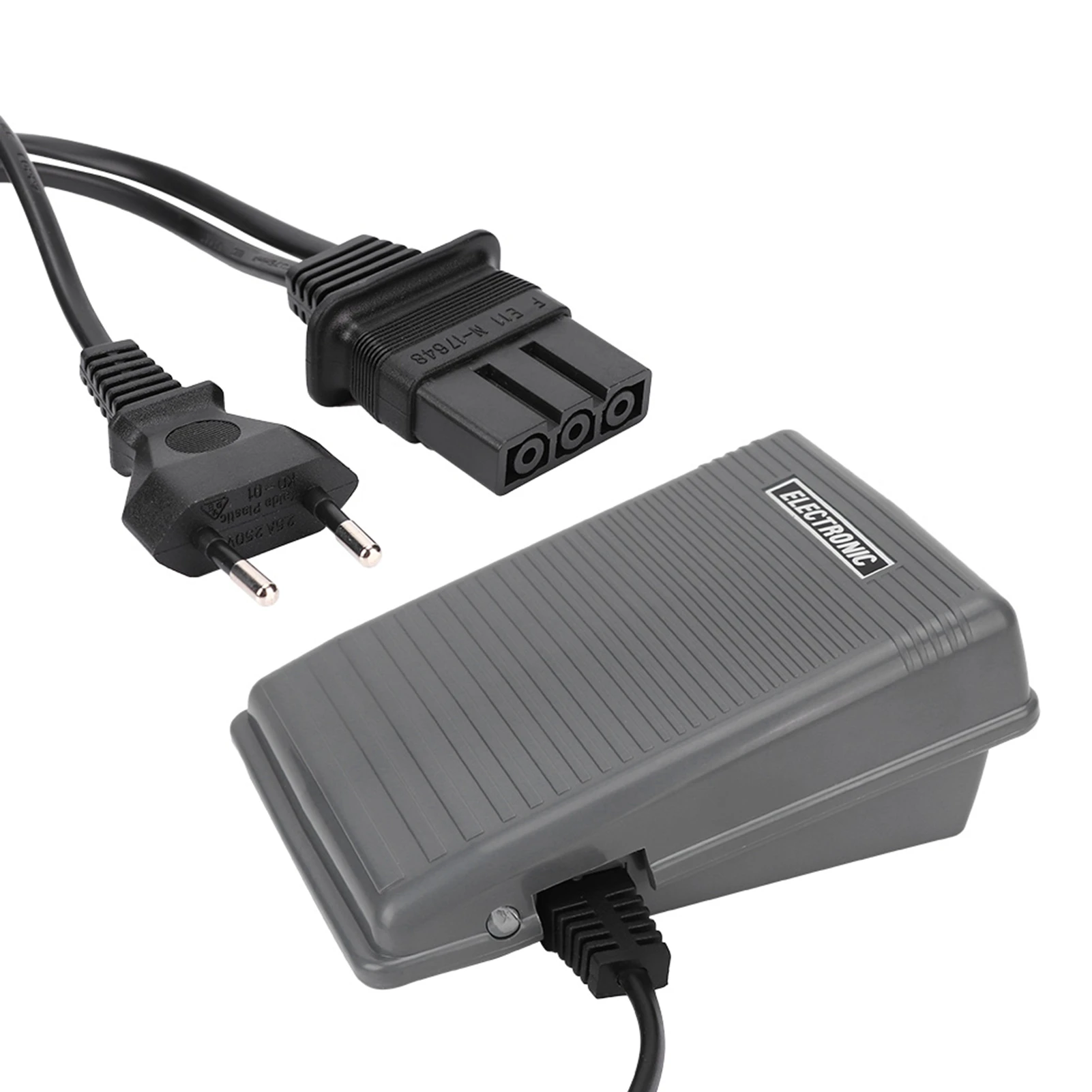 Foot Control Pedal Controller  &amp Power Cable for  Sewing Machine Infinitely  Speeds ON/OFF Control