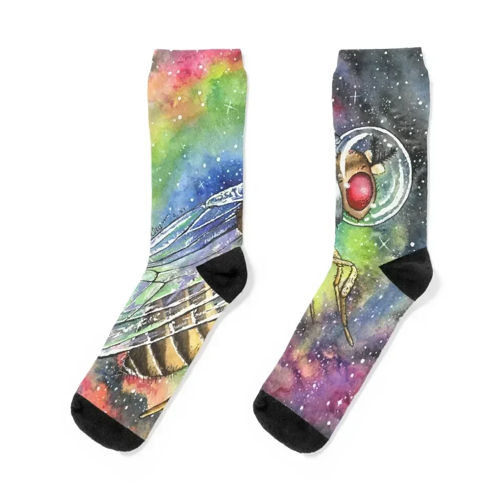 

Drosophila Fruit Fly in Space (#6 in series) Socks Running kawaii christmas gifts new year Socks For Girls Men's