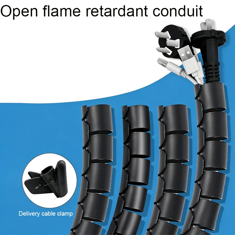 Anti-Pet-Bite Plastic Wrapped Conduit Protective Sleeve for Wire Storage Bundled Conduit Storage Solution