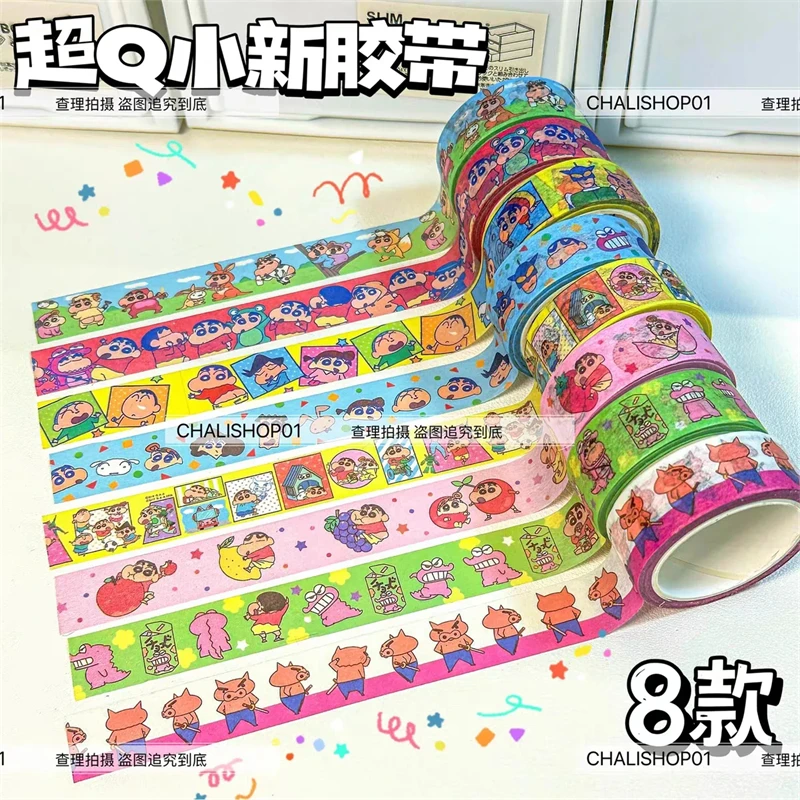 Crayon Shin-chan Cute Cartoon Hiroshi Misae Kazama Toru Stickers Kawaii Hand Account Stickers Adorkable Periphery Lovely Gifts