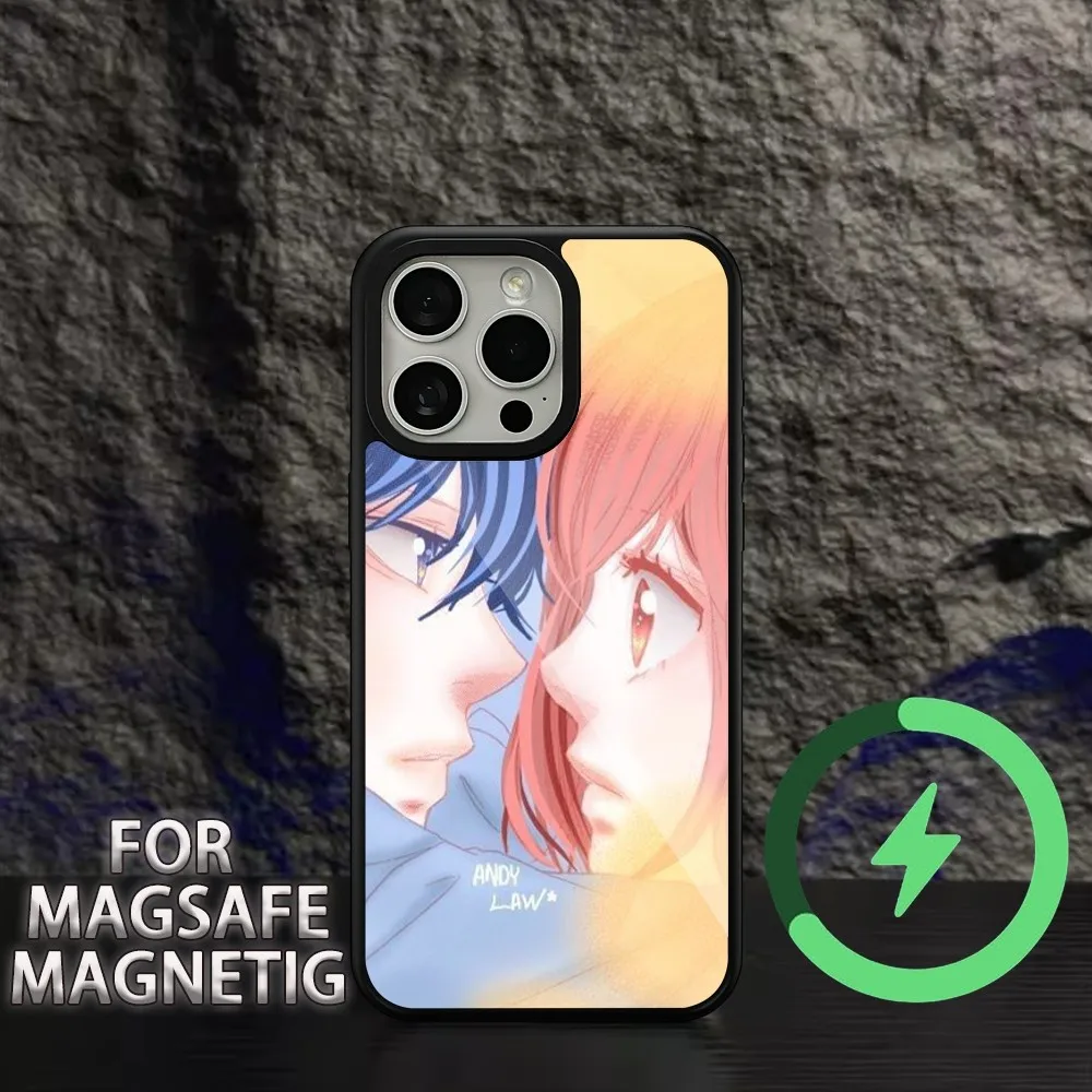 Ao Haru Ride Love Printed  Phone Case For iPhone 11 12 13 14 15 Plus Pro Max Charging  Magsafe Magnetic Wireless Cover