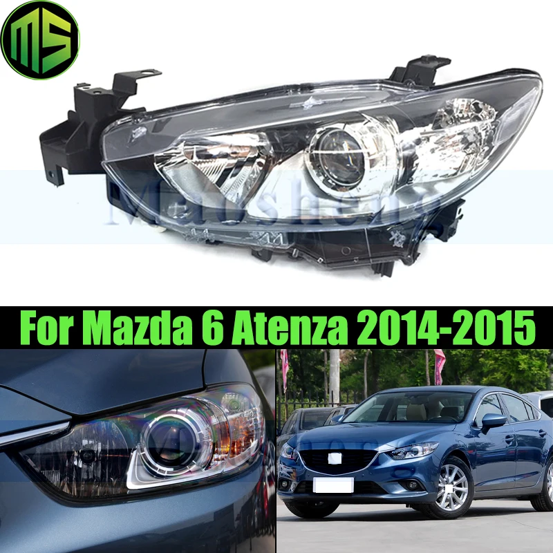 

Maosheng Halogen Front Bumper Head Light Head Lamp For Mazda 6 Atenza 2014-2015 Headlight Headlamp Front Turn Light Without Bulb