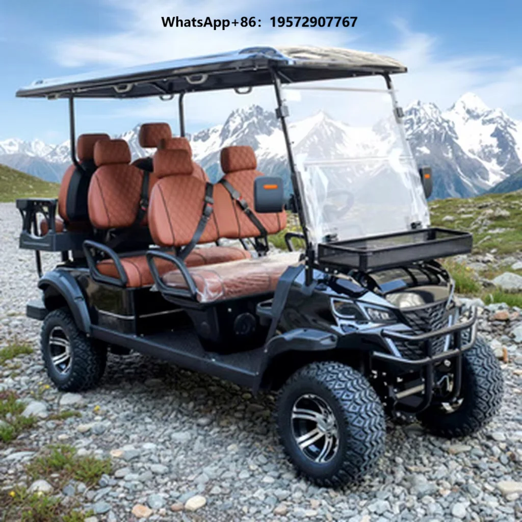 Electric Multifunctional 6-seater Tourist Golf Cart From the Factory Supports Custom Cart