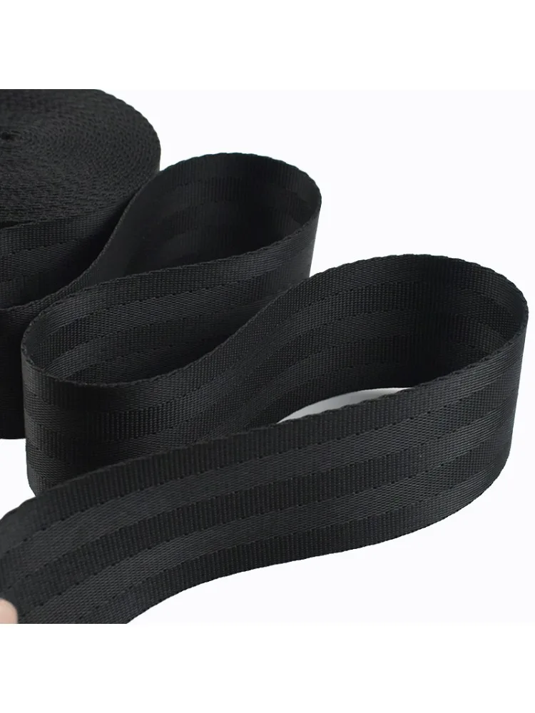 Rubans en nylon noir de 2/5/10 mètres, 20/25/32/38/50/70/75 mm, pour sacs, sangles, ceintures, bandes, vêtements, couture, décoration, dentelle