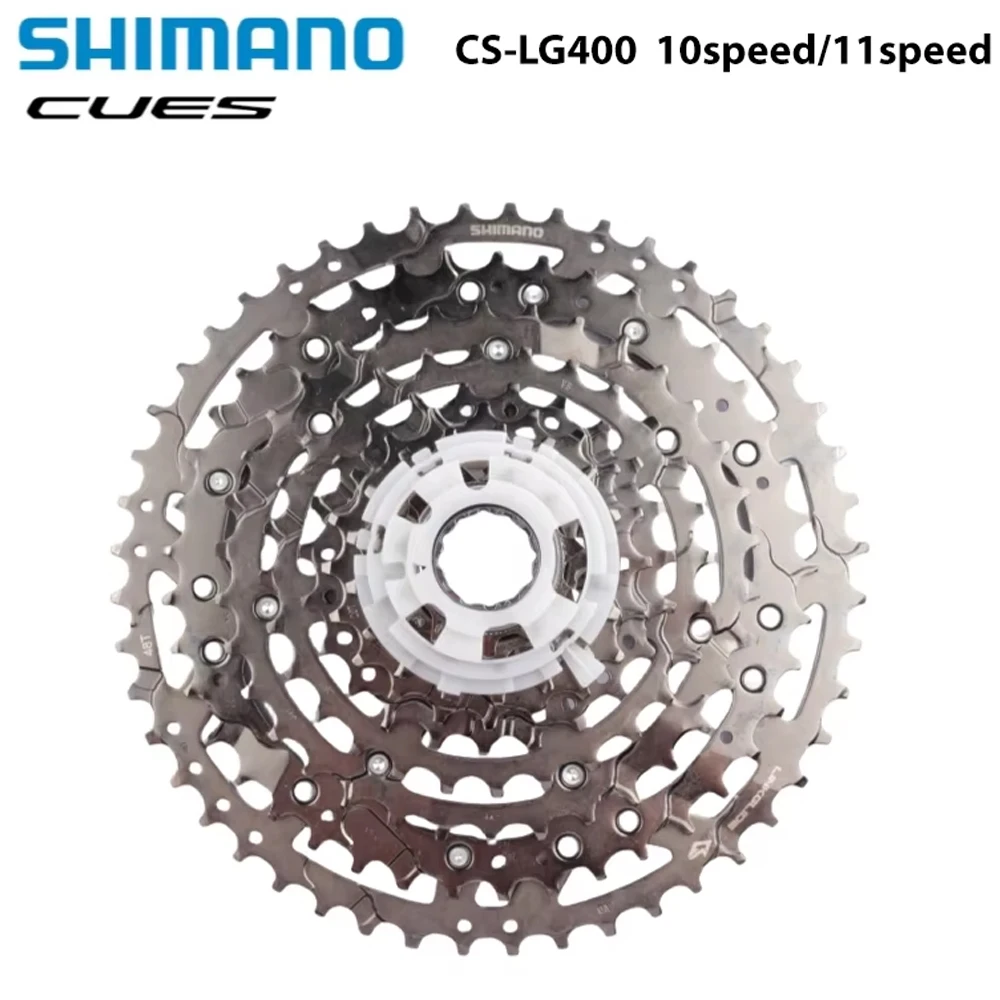 SHIMANO CUES Cassette LG400 10Speed 11-39T 11-43T 11-48T 11Speed 11-45T 11-50T Linkglide For MTB Mountain Bike Parts