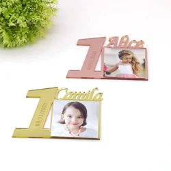 Custom Age Frame Birthday Photo Favors,Baptism Party Frame Favors,First Birthday Favors,Baby Picture Frames,Birthday Party Gifts