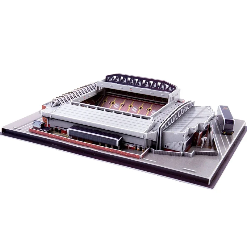 [New] 165pcs/set England Anfield Liverpool Club RU Competition Football Game Stadiums building model toy kids gift original box