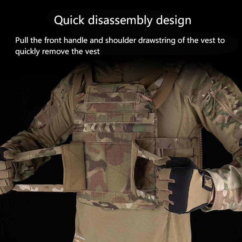 JPC 2.0 Chaleco Táctico Airsoft – Transpirable, Ajustable y Liberación Rápida - imagen 3