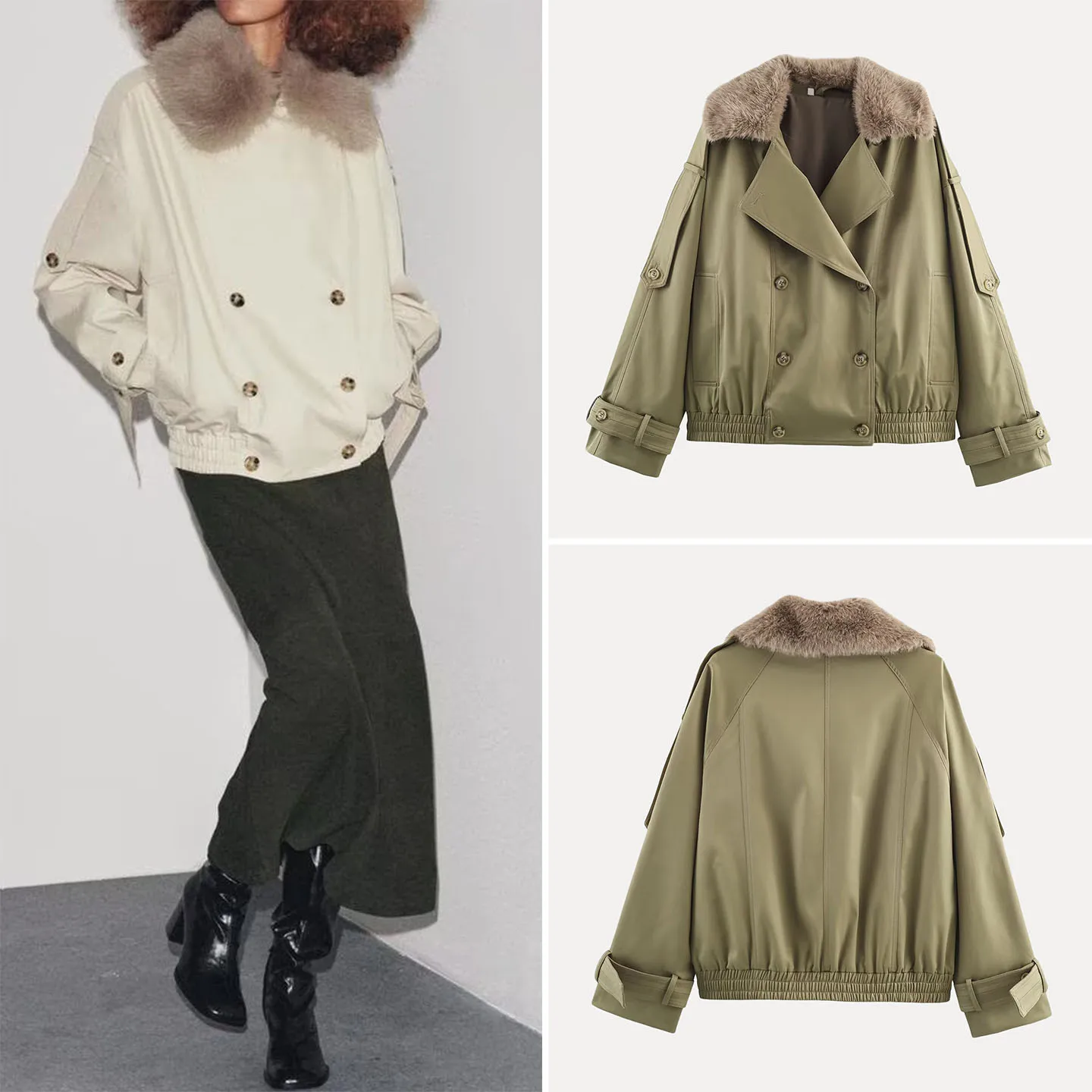 

Z Women's Faionable Waterproof Long Sve ort Coat 2025 New Sle Versatile Outerwear Windproof Ladies Jaet