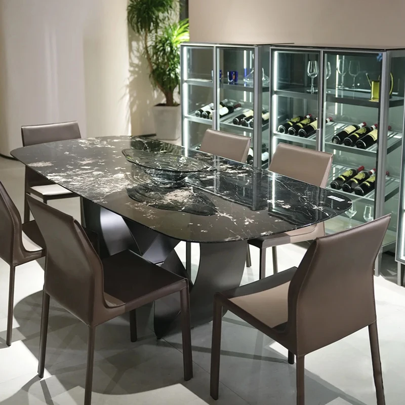 Italian Leather Dining Chairs Trendy Minimalist Lazy Trendy Dining Chairs Bedroom Designer Sedie Sala Da Pranzo Home Furniture