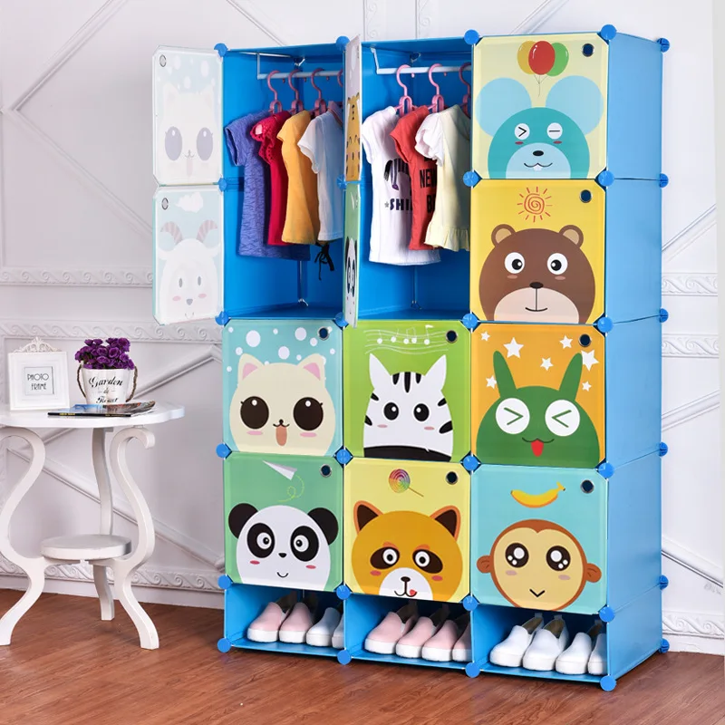 Cartoon kids wardrobe assembly resin wardrobe baby wardrobe baby closet armoire enfant guarda roupa infantil ropero hot sale new