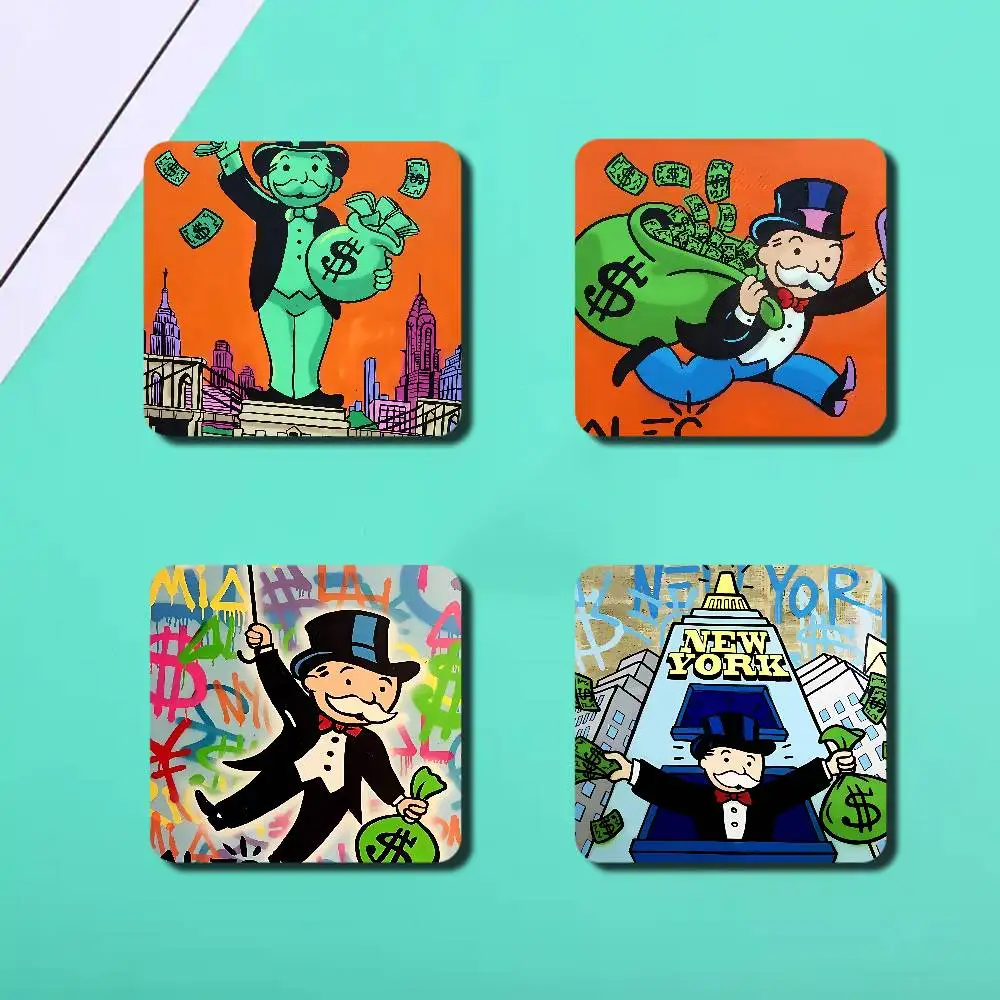 كارتون M-Monopoly صورة شخصية مغناطيس الثلاجة جولة المغناطيسي الثلاجة الديكور هدايا تذكارية هدايا الزفاف