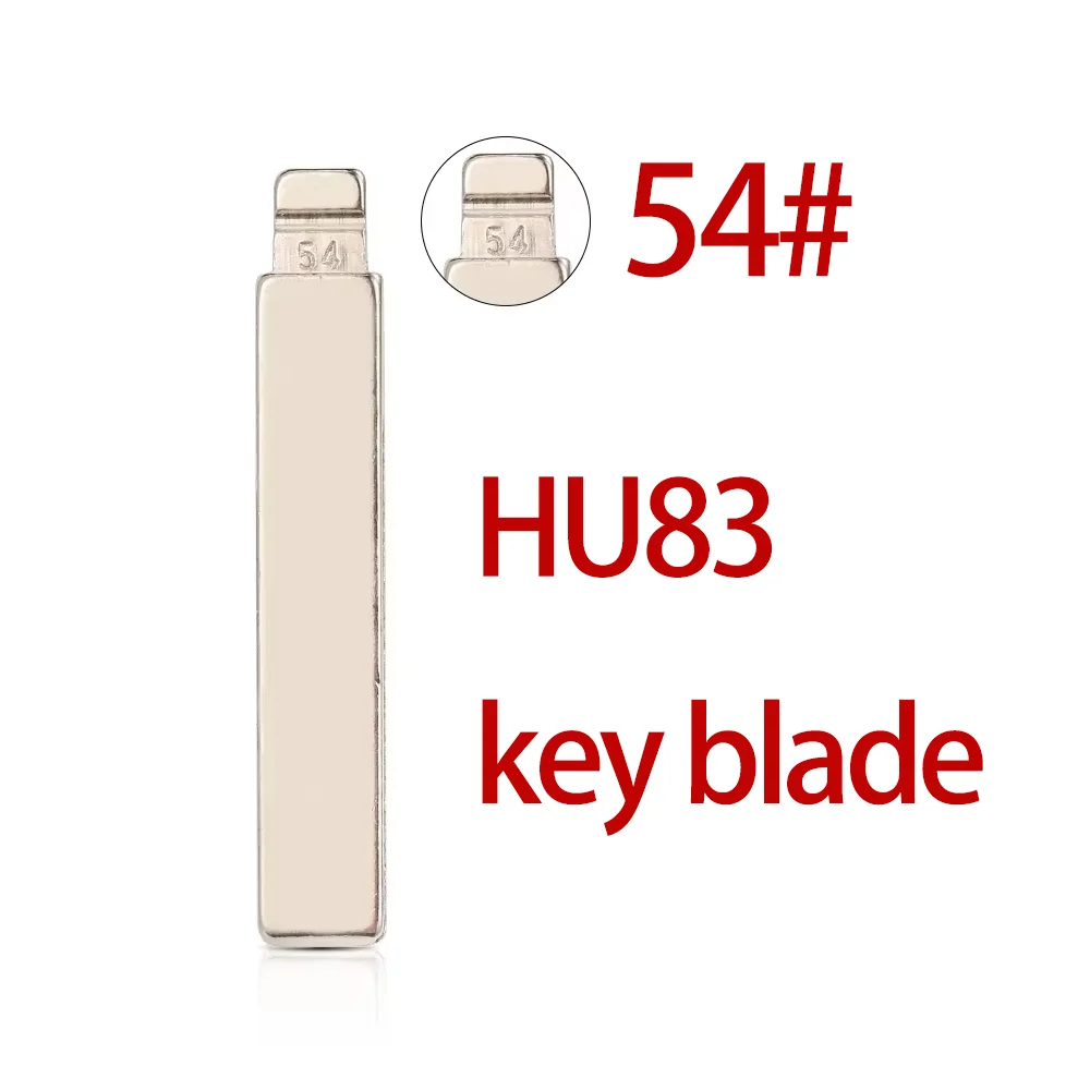 10pcs 20pcs #54 Uncut HU83 Remote Key Blank Flip VVDI KEYDIY Lishi Xhorse KD Blade For Citroen C3/C4L/C5 Peugeot 301/307/308/408