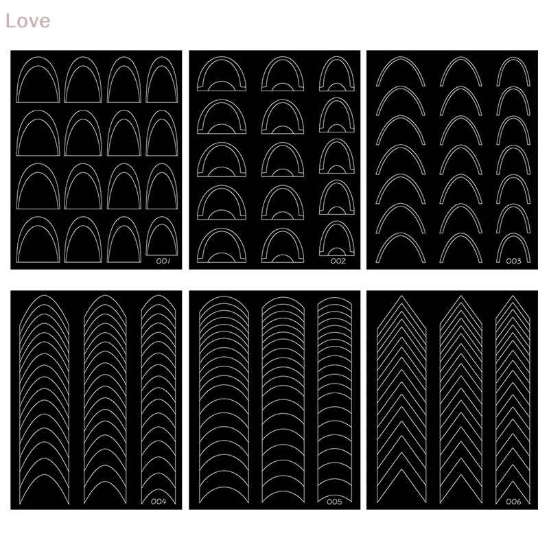 [L & P] autocollants pour ongles français évider décoration stéréoscopique auto-adhésif accessoires pour ongles accessoires de bricolage passionnés d'art des ongles