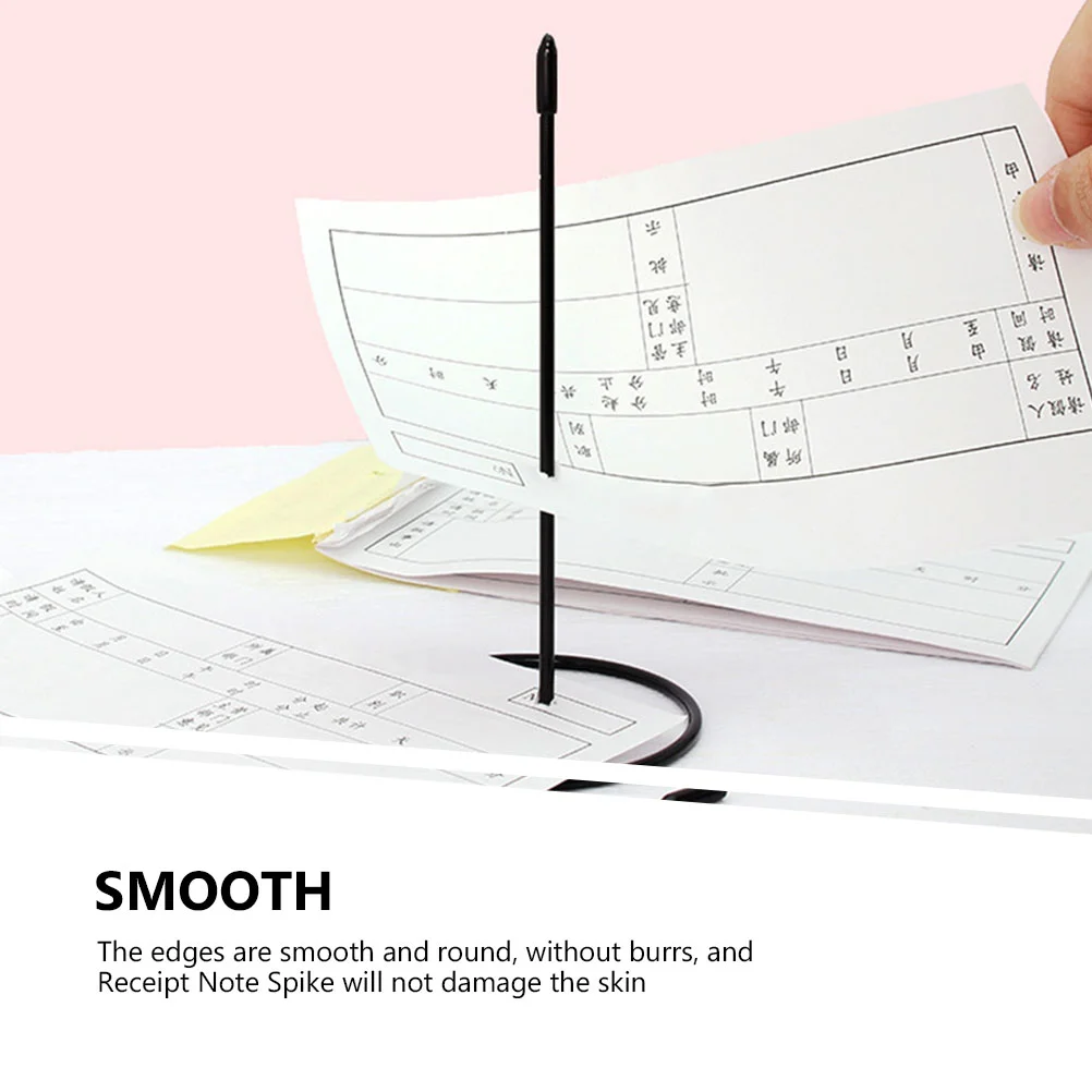 Bill Inserter Ticket Holder Desk Receipt Fork Storage Rod Desktop Restaurant Spike