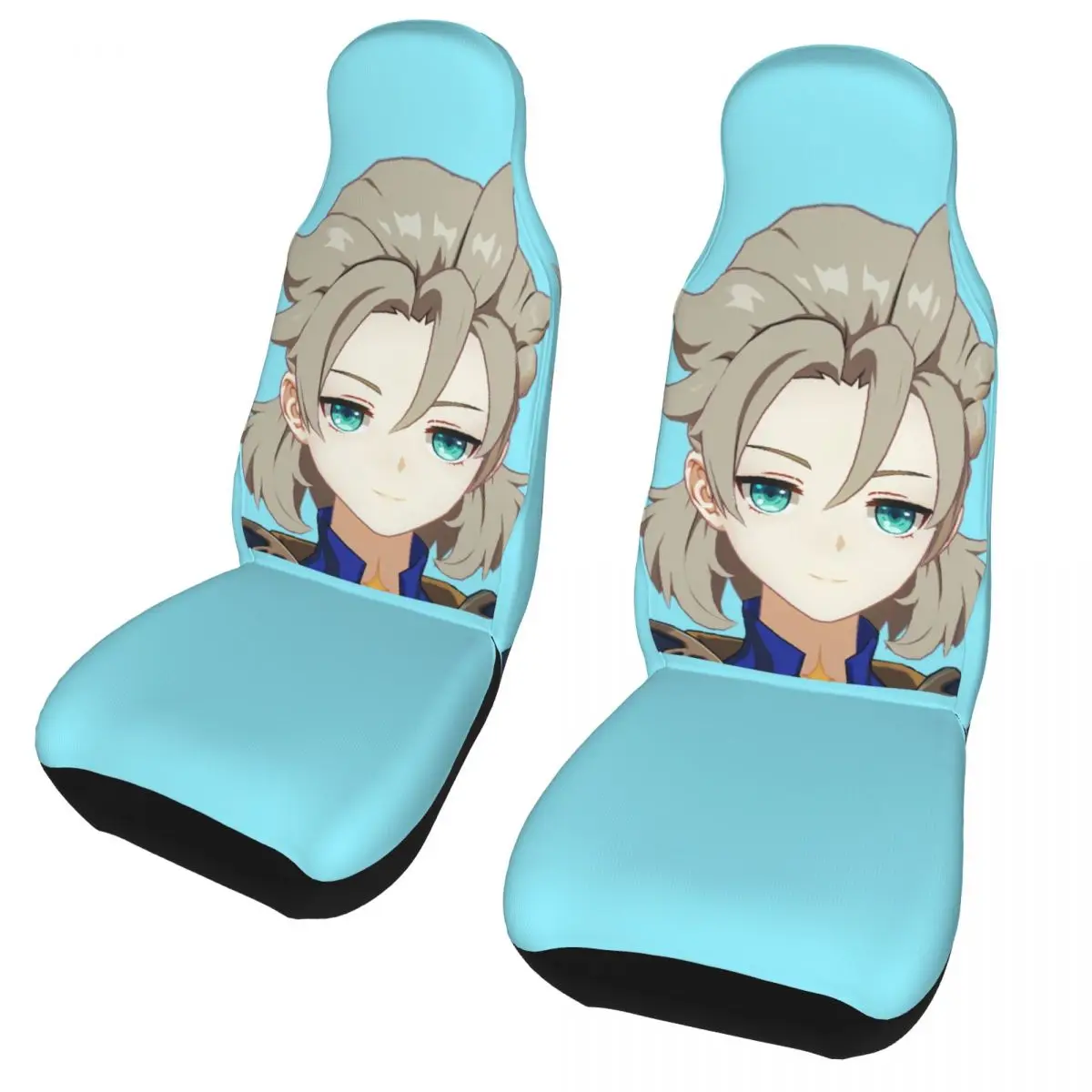 Smug Albedo Genshin Impact Universal Car Seat Cover Four Seasons Women Cute Games Seat Covers Fabric Seat Protector