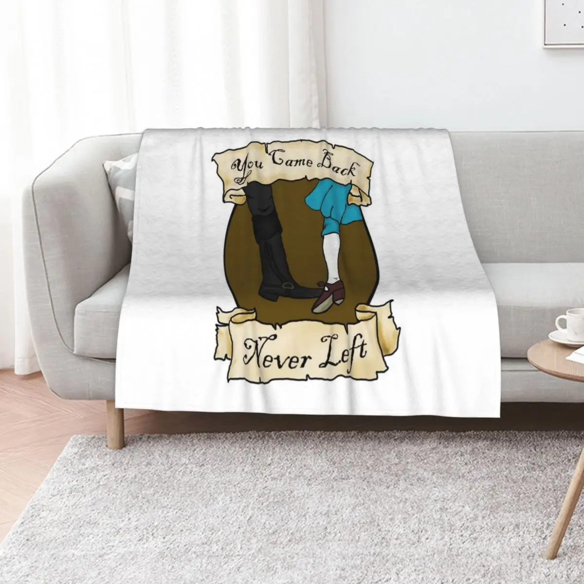 

Never Left Throw Blanket Cute Plaid christmas gifts Decorative Beds Plush Blankets