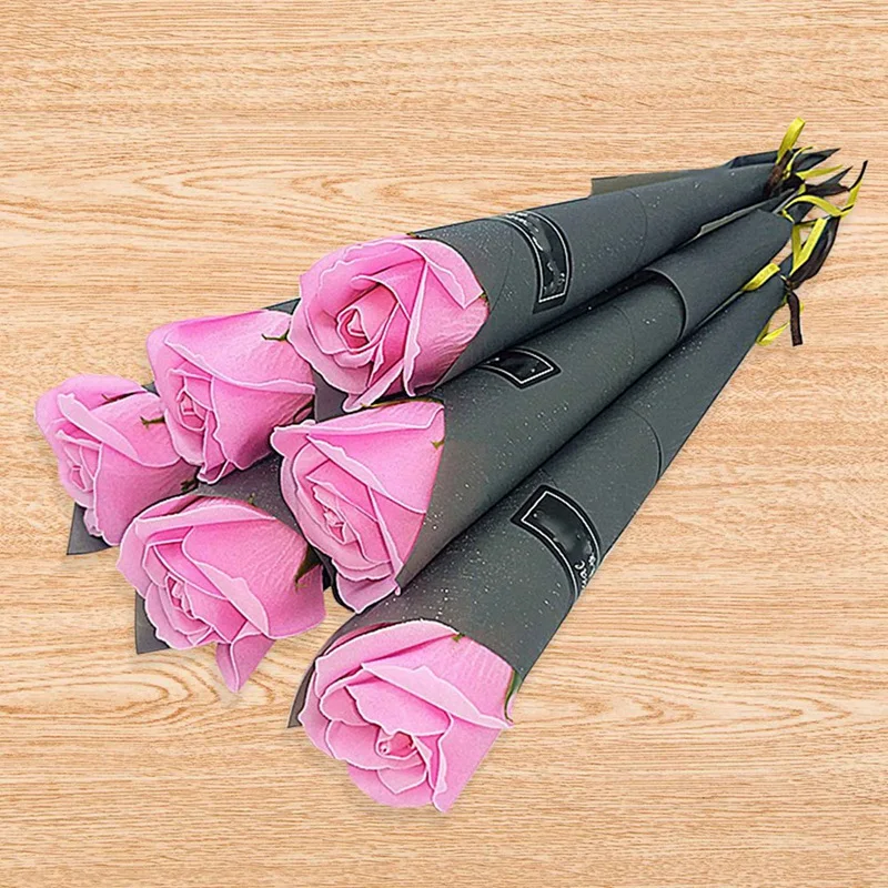 30Pcs Single Rose Simulation Korean Rose Soap Flower Valentine'S Day Gift Soap Roses Single Artificial Soap Flower 2