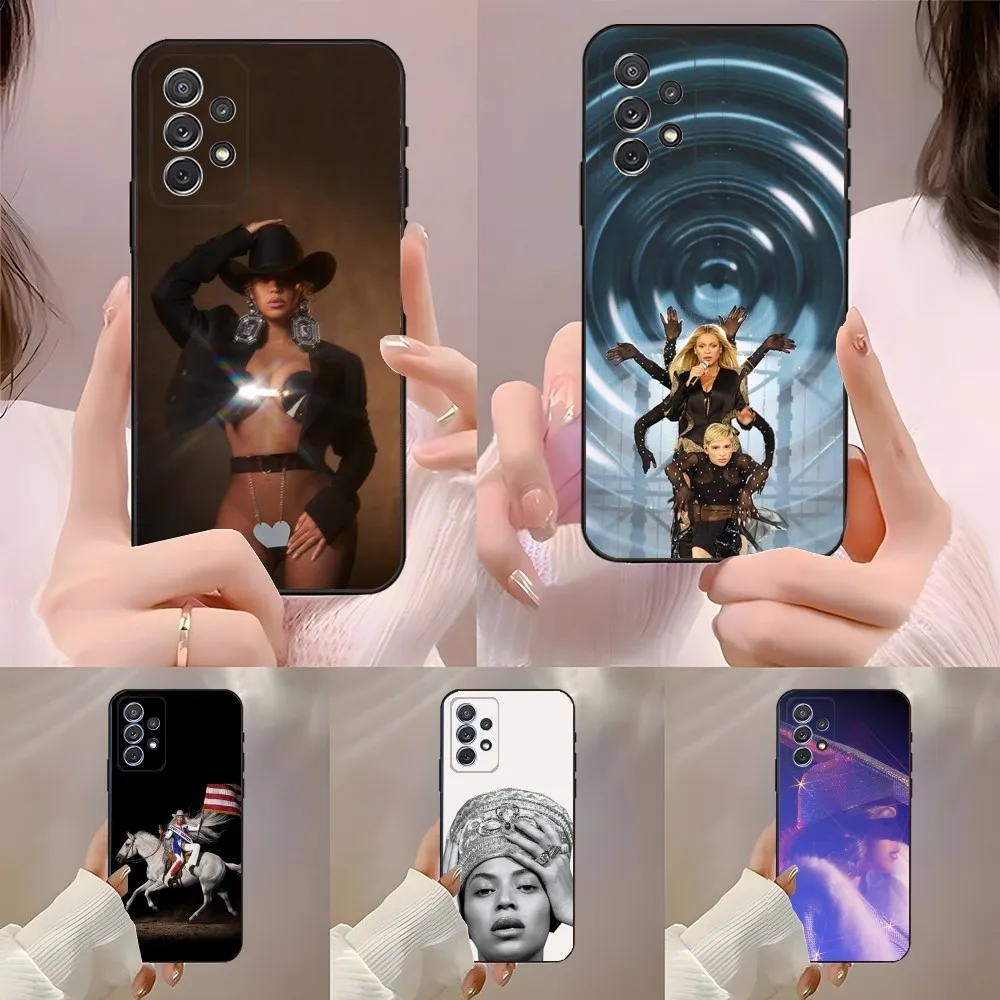 Beyonce COWBOY CARTER Phone Case for SamsungA 91,80,73,72,71,70,53,52,51,42,41,40,32,31,30,22,21,20,13 S 4G 5G Soft Black Case