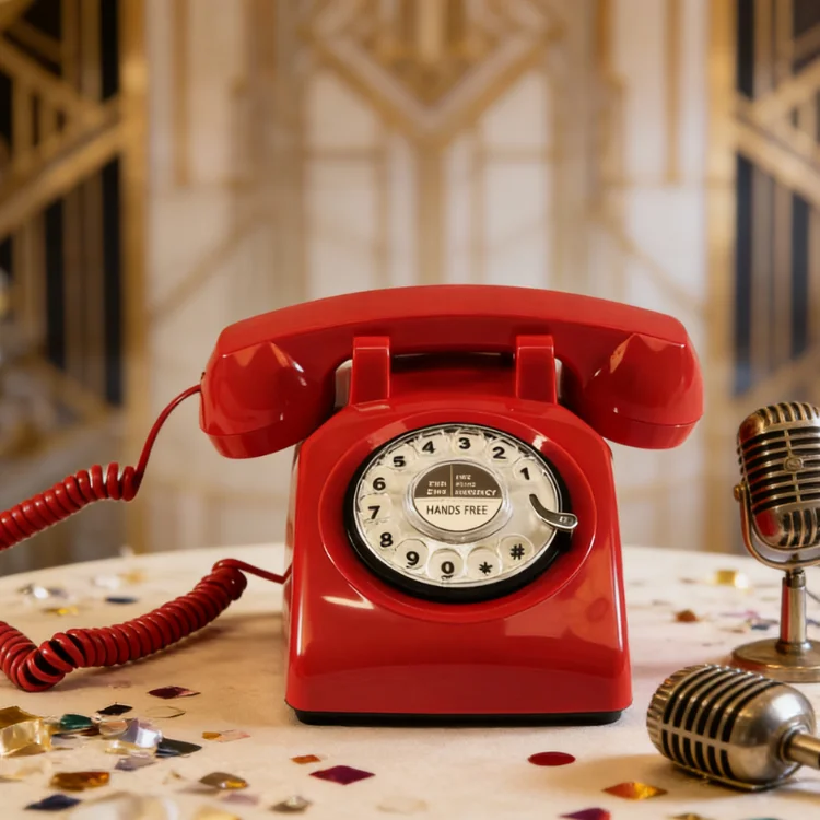 

Factory Wholesale Video Guestbook for Weddings Vintage Rotary Phone Customizable Voice Recording Function Wedding Decorations
