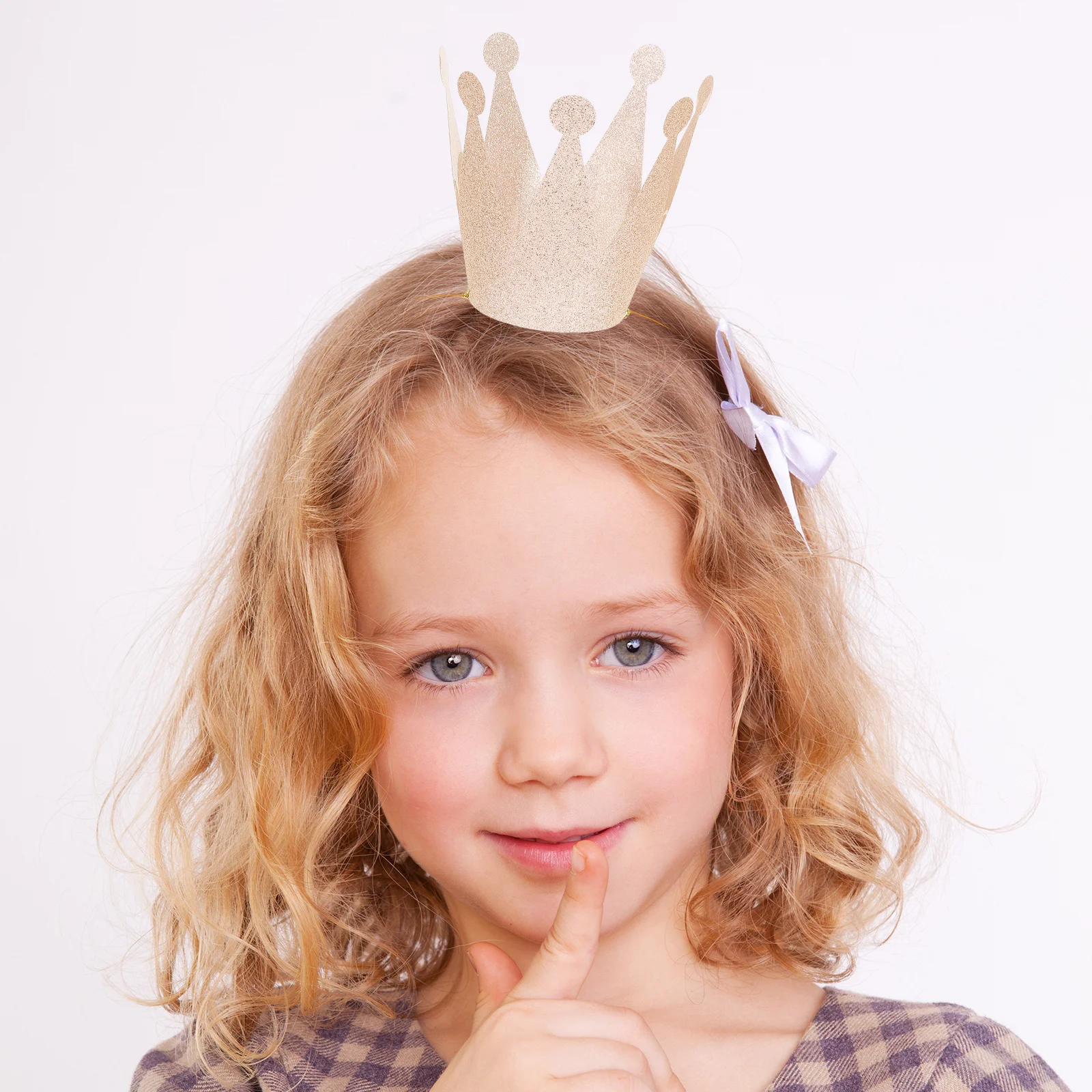 

6Pcs Birthday Crown Hats Glitter Prince Crowns Mini Size for Adults Party Decorations Holiday Celebration