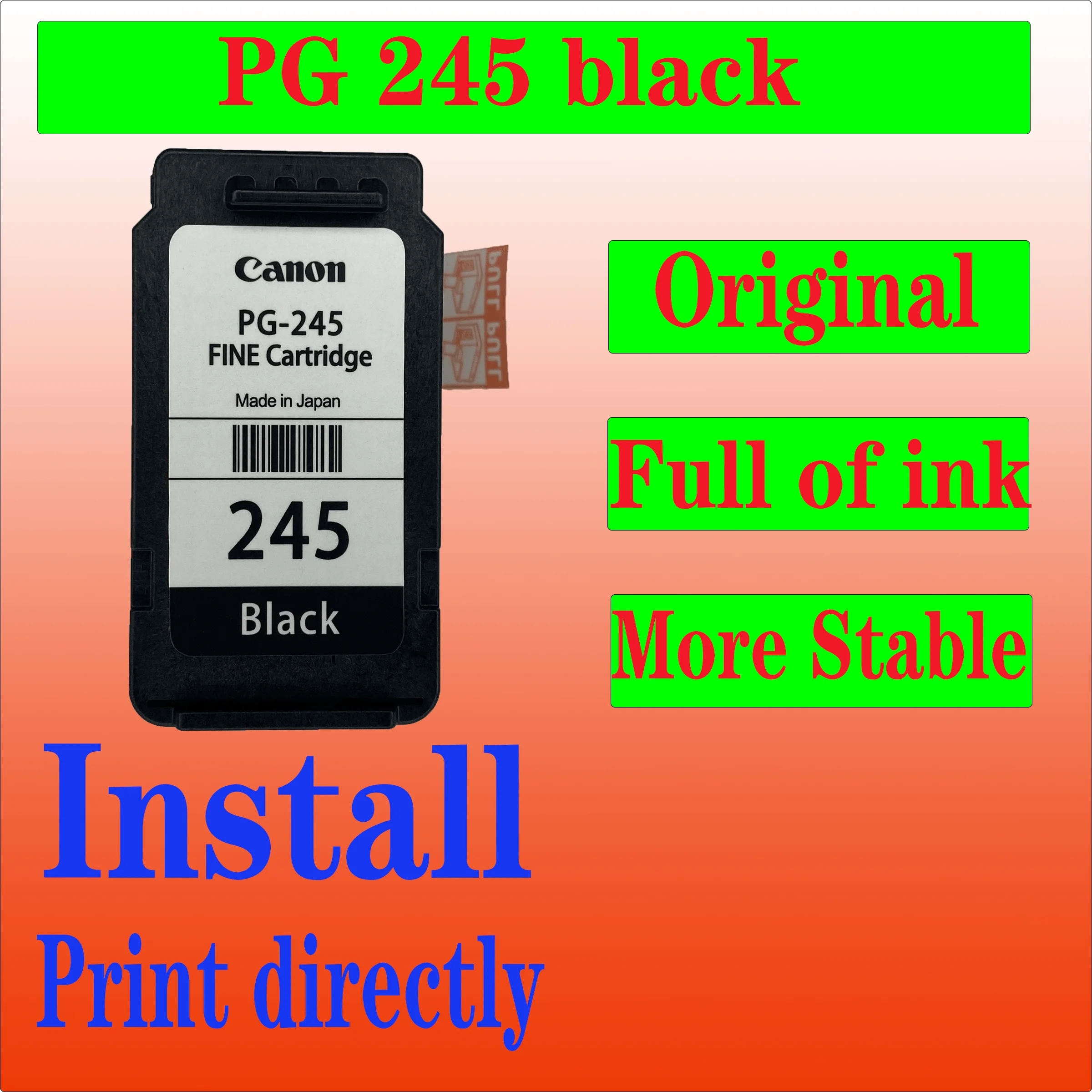 Original Ink Cartridges 245 246 Compatible for Canon PG243 CL244 PG-245XL CL-246XL for Pixma MX490 MX492 TS3122 MG2522 TR4522 T
