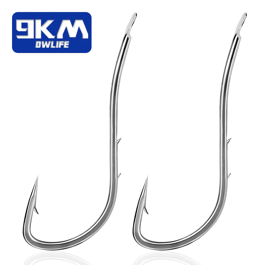 Baitholder Fishing Hooks Live Bait Hook 25~100Pcs Eyeless Fishing Live Bait Hooks Barbed Shank Fishing Offset Hooks Saltwater