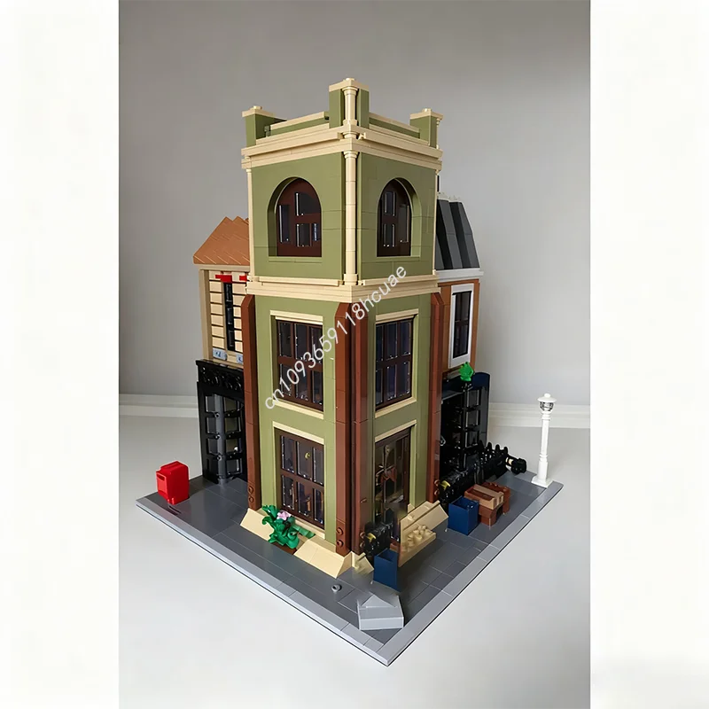 2854 個 MOC オフィス宝石商ペットショップモジュラービルディングモデルブロック建築組み立て教育クリエイティブおもちゃクリスマスギフト