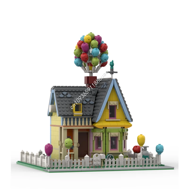 1281pcs MOC Drijvende 'Up' Huis Disneying Bouwstenen Kerst STEM Educatief Master Serie Collector Edition Model Gift