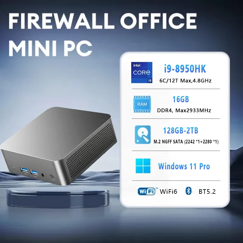 

2025 NEW MINI PC Windows 11 Intel Core i9 8950HK 16GB RAM 1TB SSD Computer Dual WIFI 6 BT5.2 4K HD Mini Gaming office studyPc