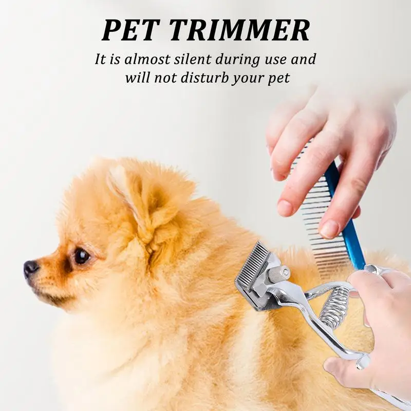 Manual Hair Clippers Stainless Steel Pet Grooming Trimmer Shaver For Pet Dog Hair Pet Hair Cutter Precise Barber Tools For