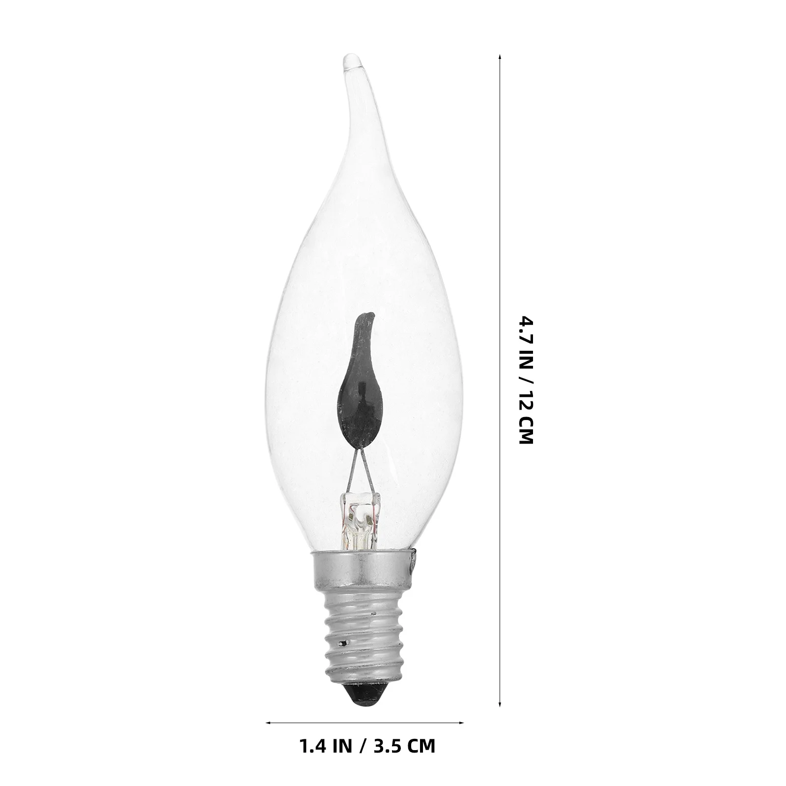 12 szt. Żarówek z efektem migoczącego płomienia, vintage, z żarnikiem wolframowym, dekoracyjne żarówki o ciepłym blasku do domu, hotelu, restauracji, kawiarni.