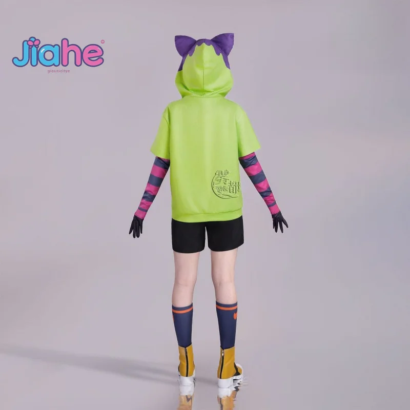MIYA Anime SK8 the Infinity Cosplay Costume Men women casual hoodies shorts wig shoes tails Halloween Christmas Miya uniform view 3