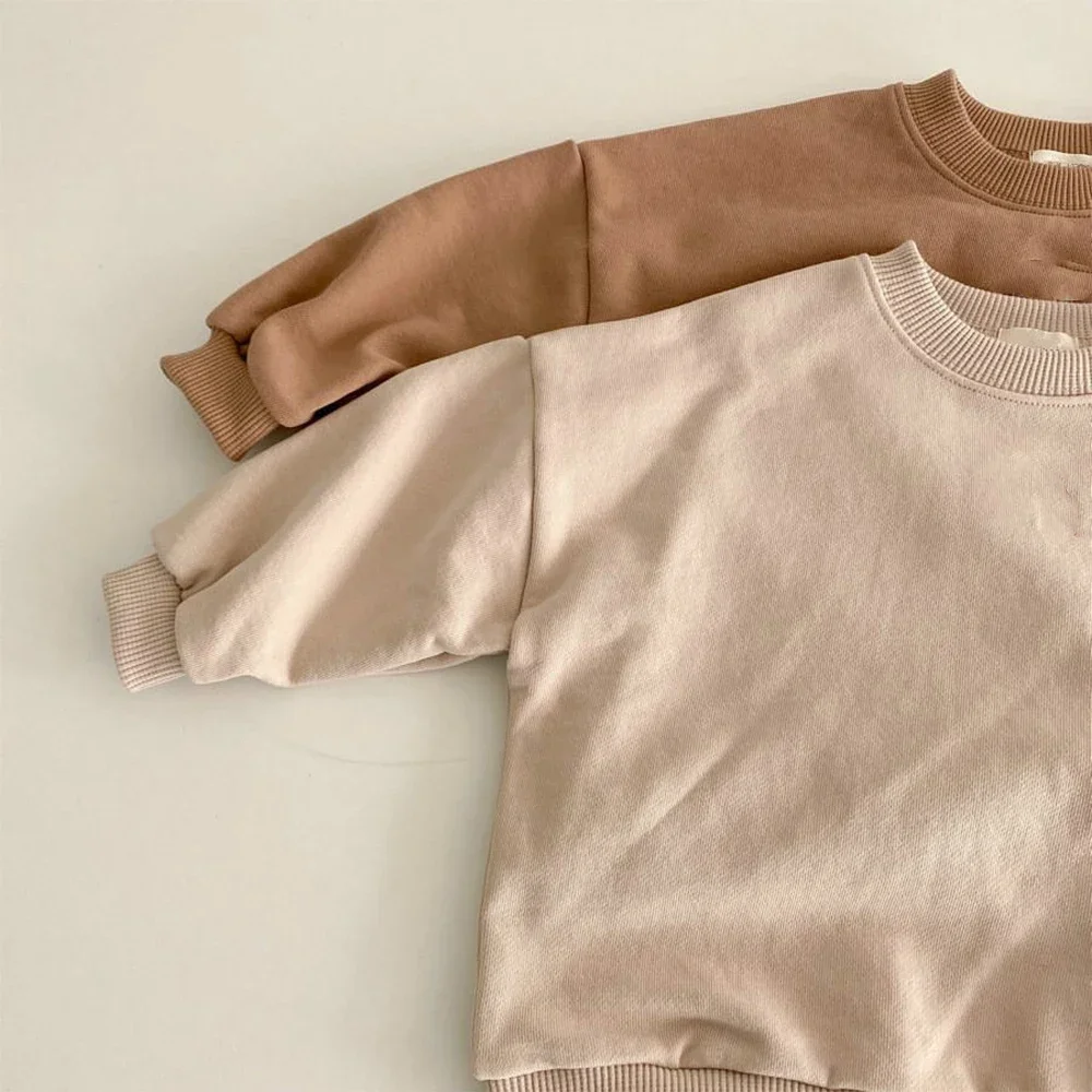 

Комбинезон для новорожденных, боди для маленьких девочек, одежда из однотонного хлопка с длинными рукавами, комбинезоны для маленьких мальчиков, милые корейские наряды, комбинезон