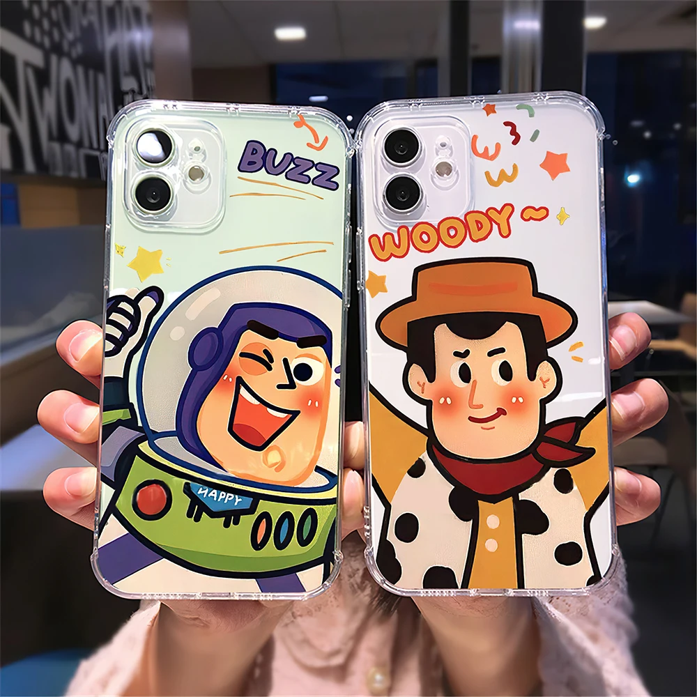 Disney Donald Duck Clear Phone Case For iPhone 14 11 Pro Max 12 13 Pro Mini X XR XS Max 6 6S 7 8 Plus Se2 Shell Black Cases Soft